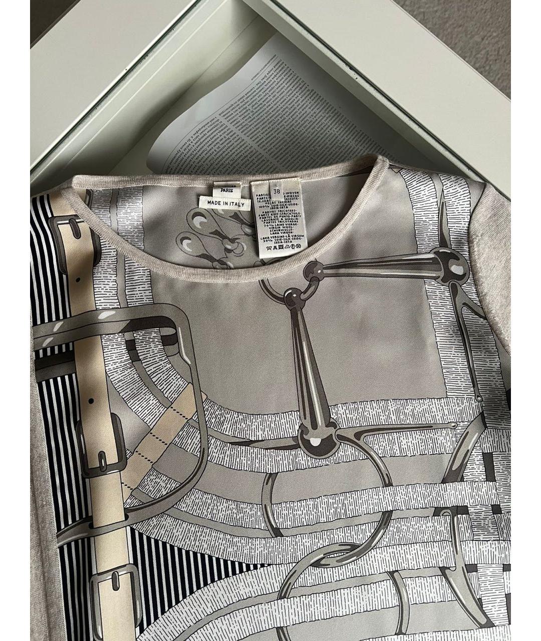 HERMES Бежевое повседневное платье, фото 5