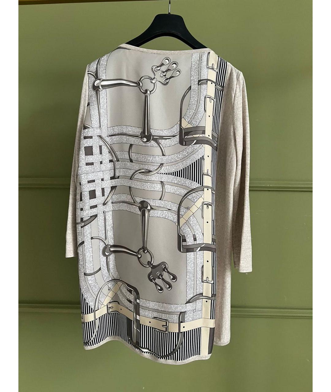 HERMES Бежевое повседневное платье, фото 2