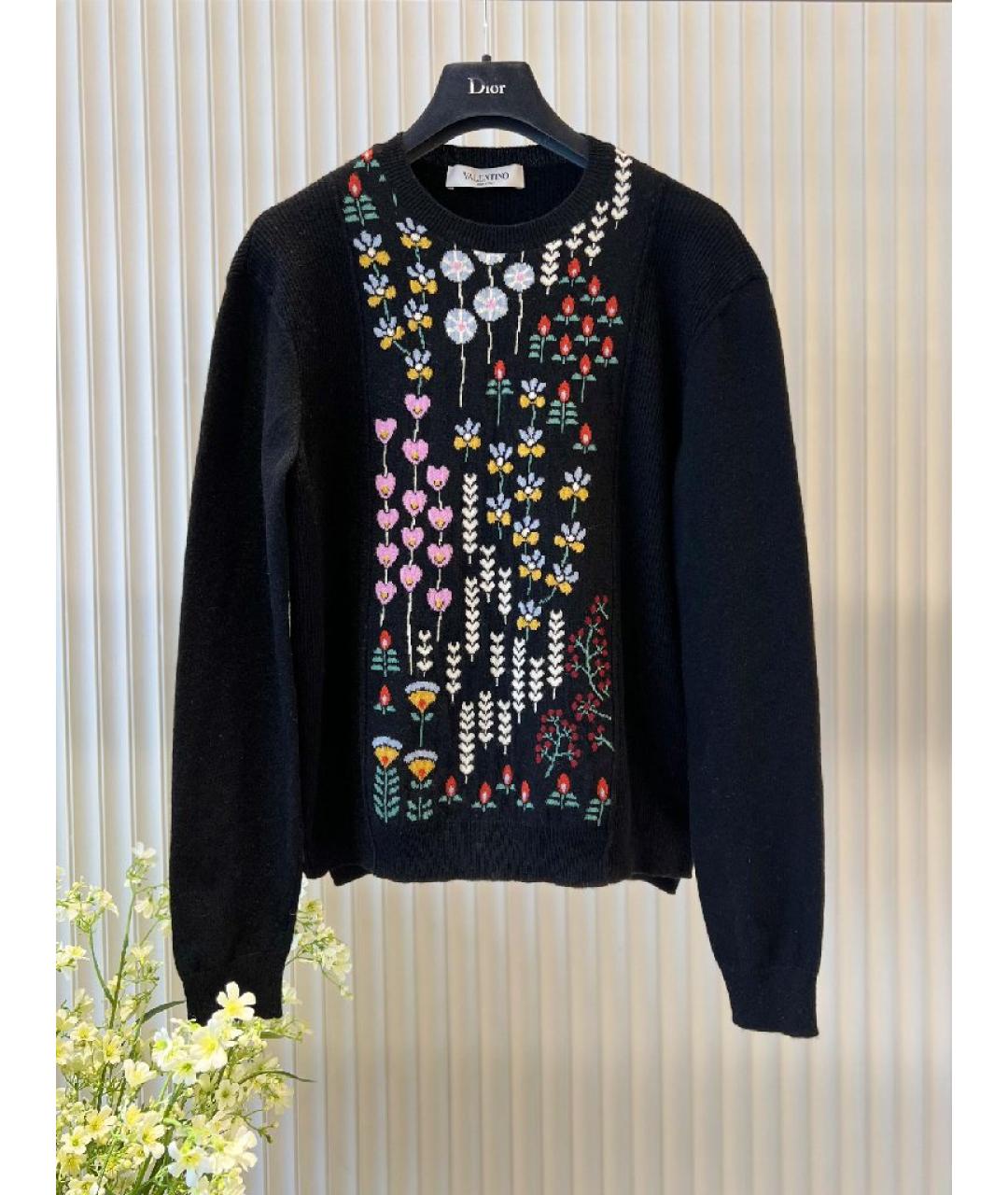 VALENTINO Черный шерстяной джемпер / свитер, фото 10