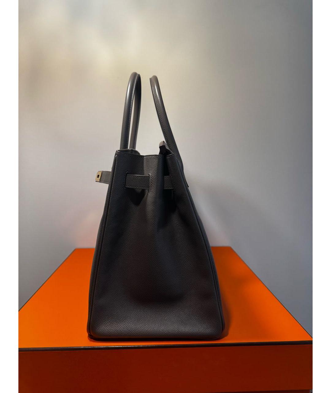 HERMES Кожаная сумка с короткими ручками, фото 5