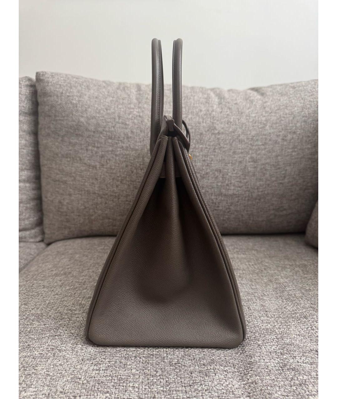 HERMES Кожаная сумка с короткими ручками, фото 4