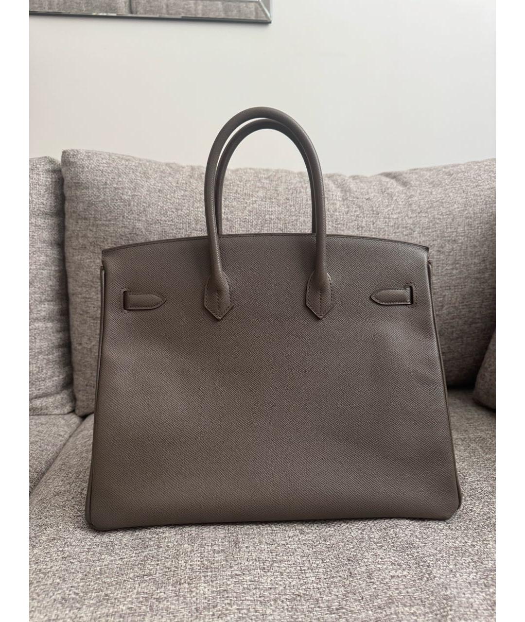 HERMES Кожаная сумка с короткими ручками, фото 5