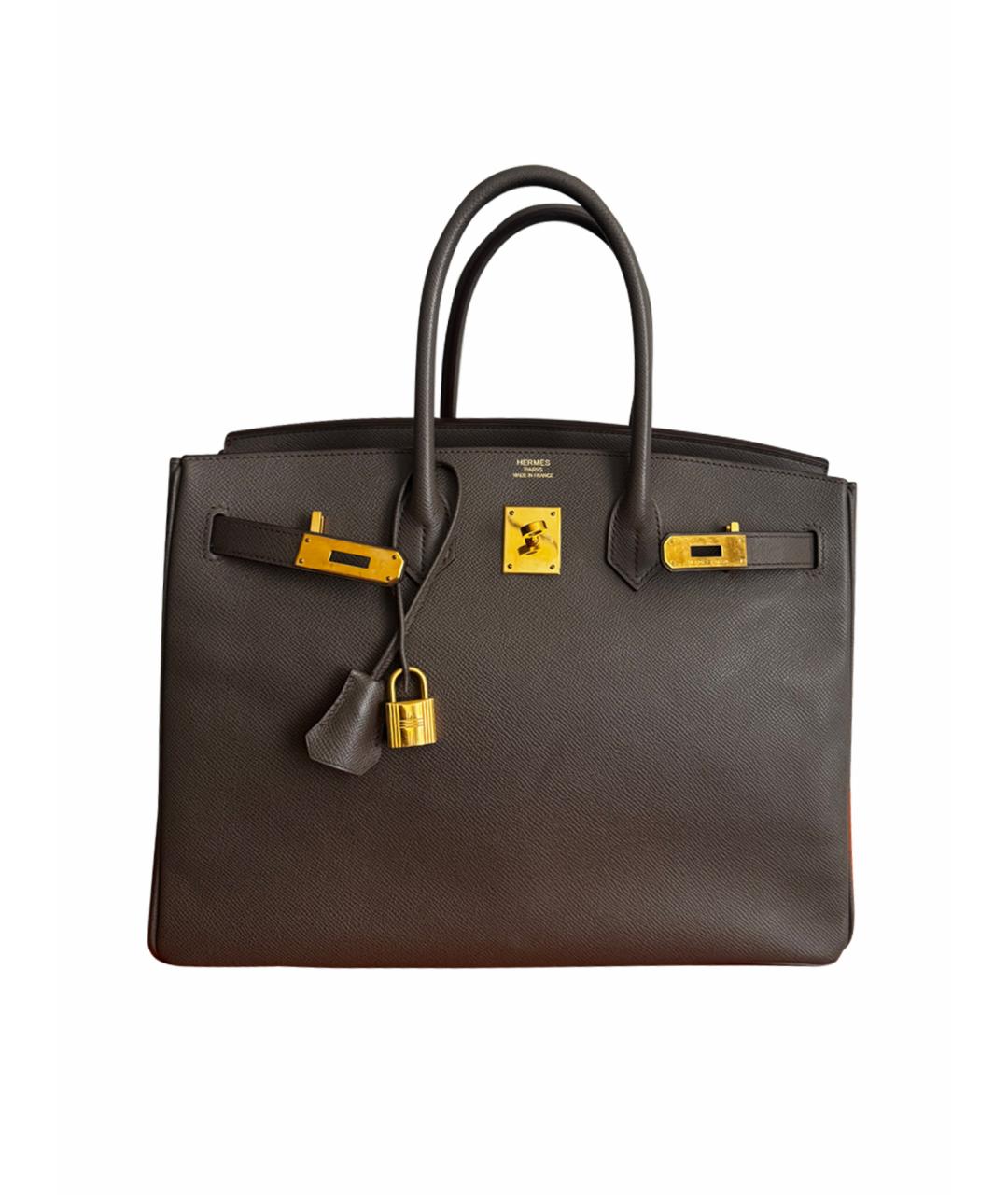 HERMES Кожаная сумка с короткими ручками, фото 1