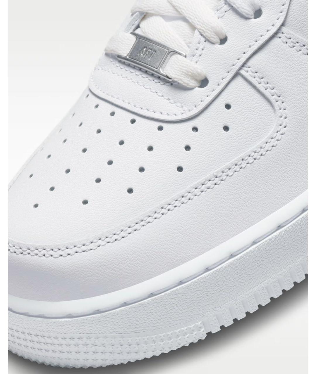 NIKE Белые кожаные кроссовки, фото 4