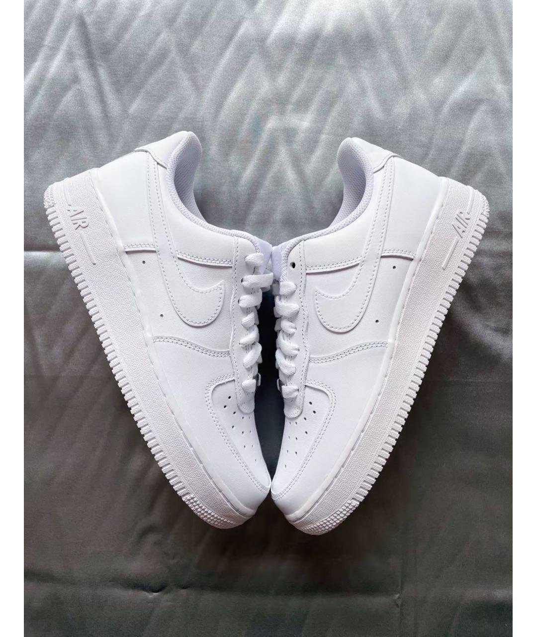 NIKE Белые кожаные кроссовки, фото 6