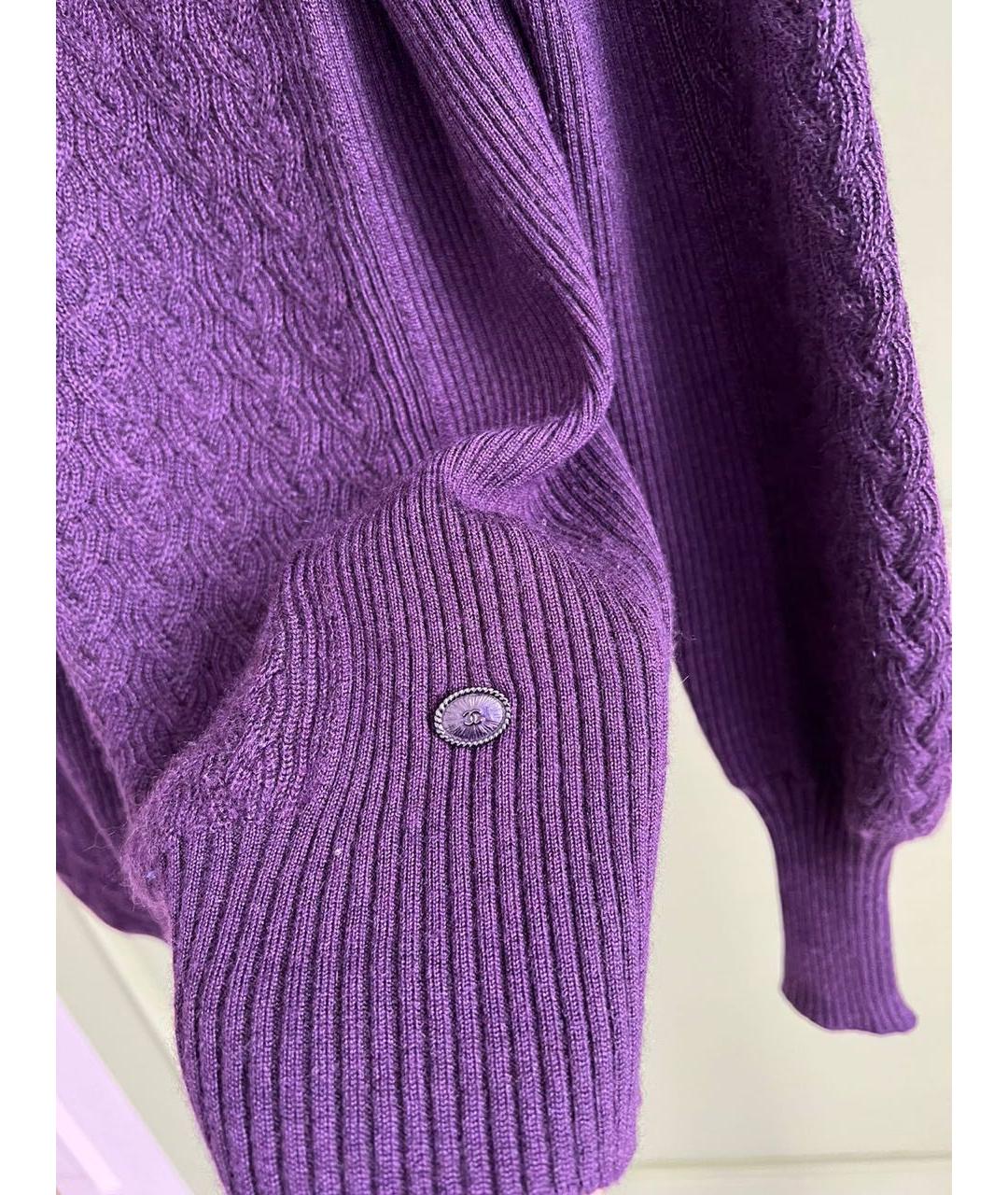 CHANEL Фиолетовый джемпер / свитер, фото 7