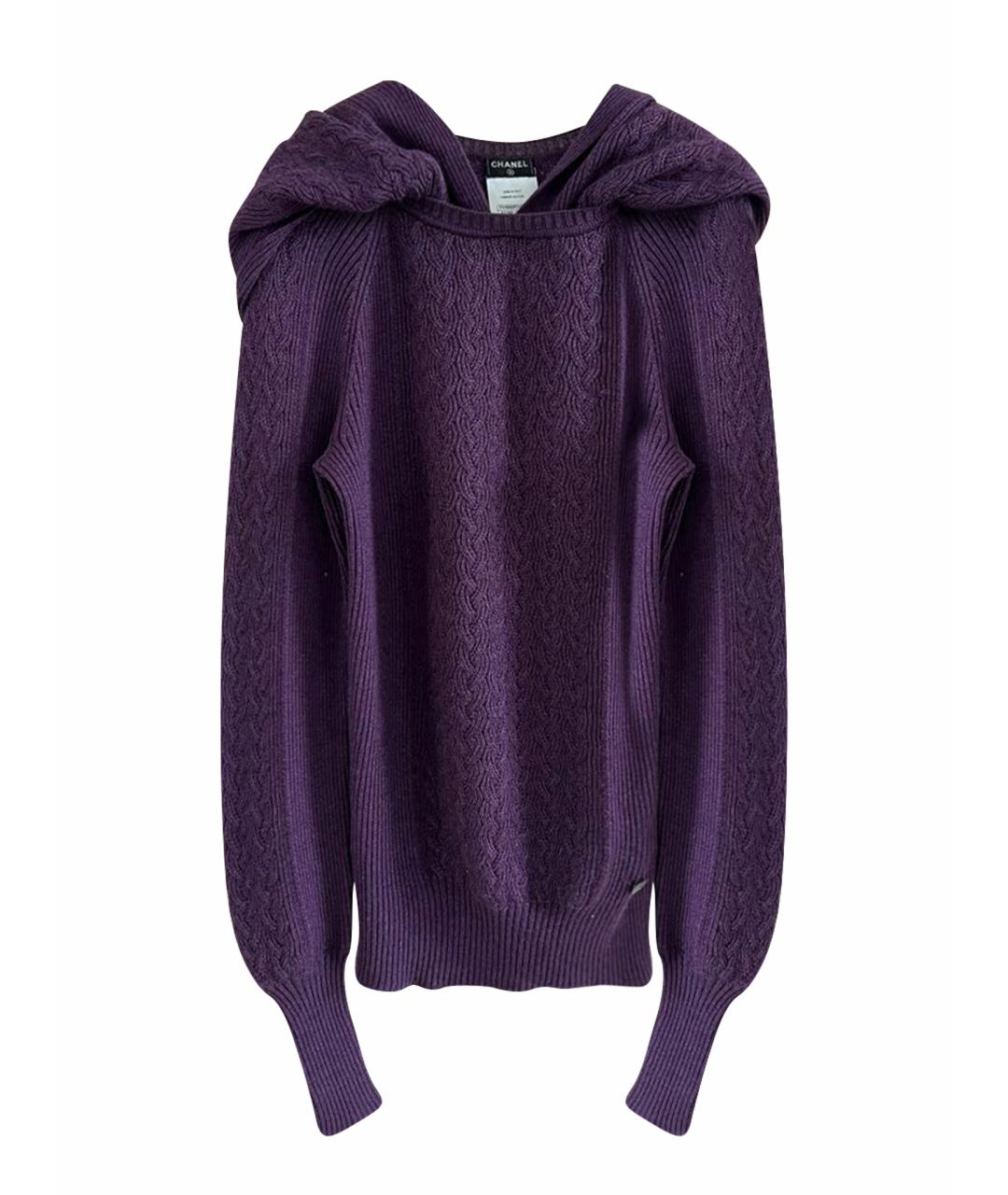 CHANEL Фиолетовый джемпер / свитер, фото 1