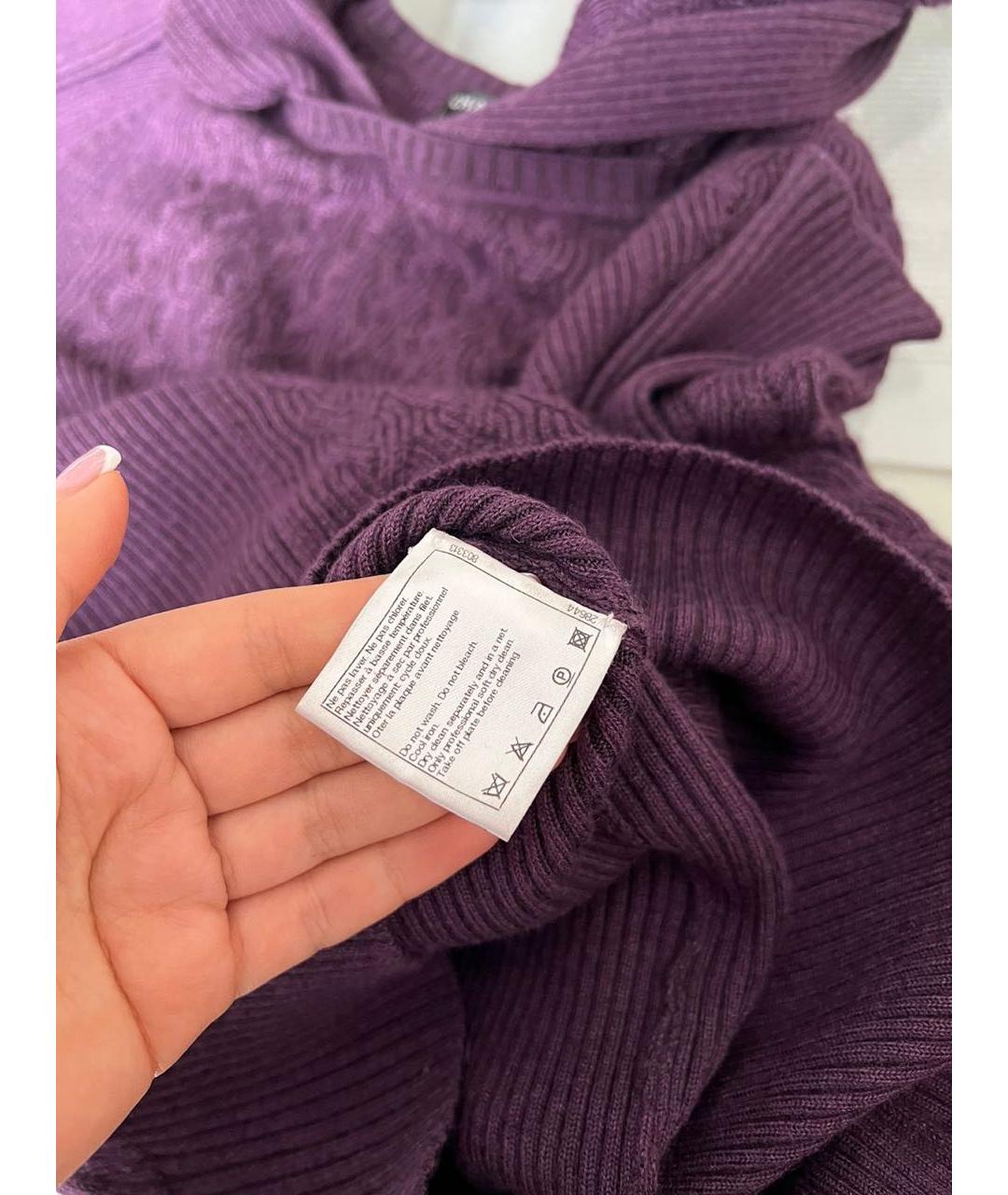 CHANEL Фиолетовый джемпер / свитер, фото 6