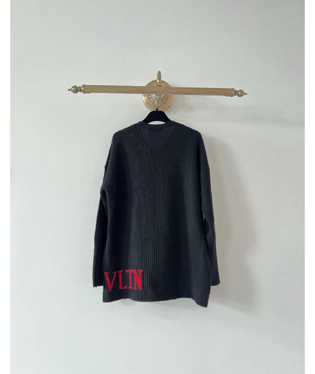 VALENTINO Черный шерстяной джемпер / свитер, фото 2