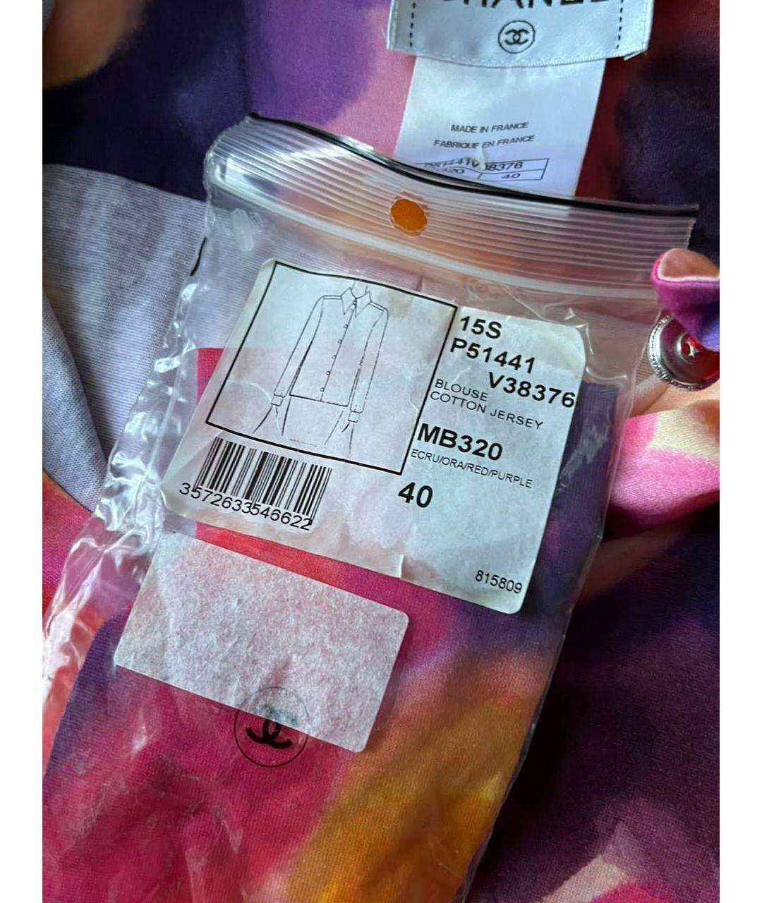 CHANEL Красная блузы, фото 7