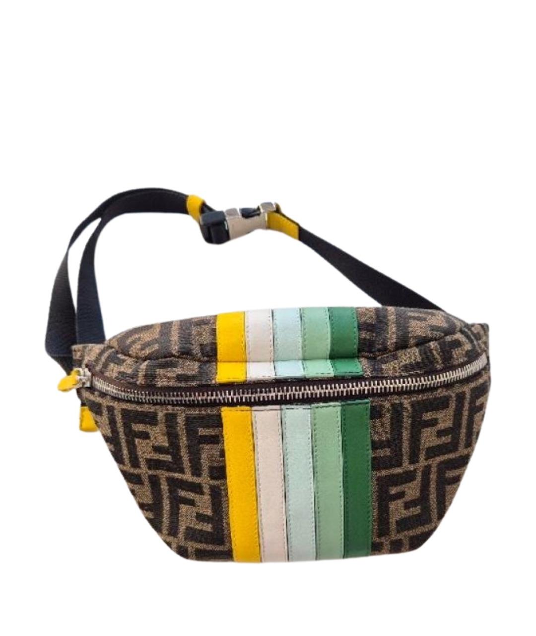 FENDI Мульти тканевая поясная сумка, фото 1