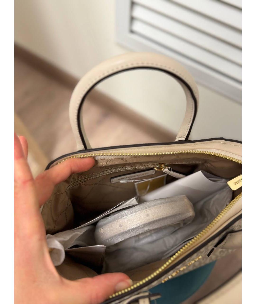 MICHAEL KORS Белая сумка с короткими ручками, фото 5