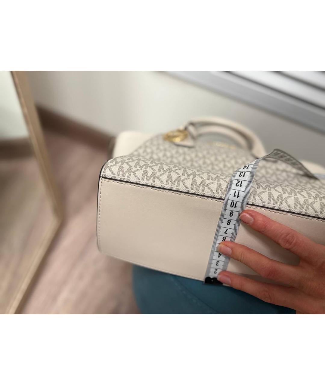 MICHAEL KORS Белая сумка с короткими ручками, фото 8