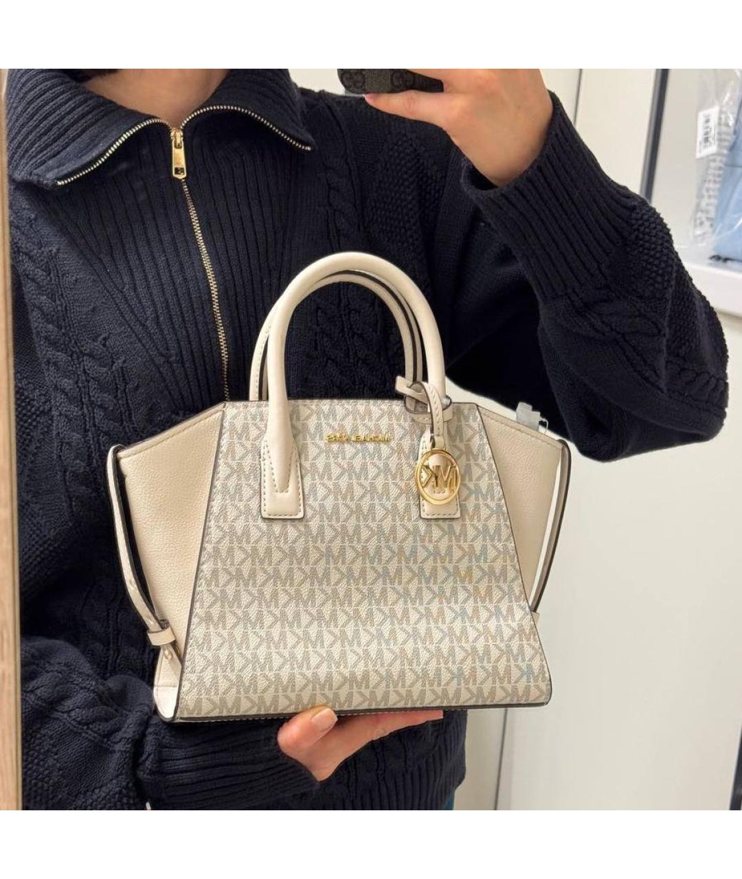 MICHAEL KORS Белая сумка с короткими ручками, фото 3