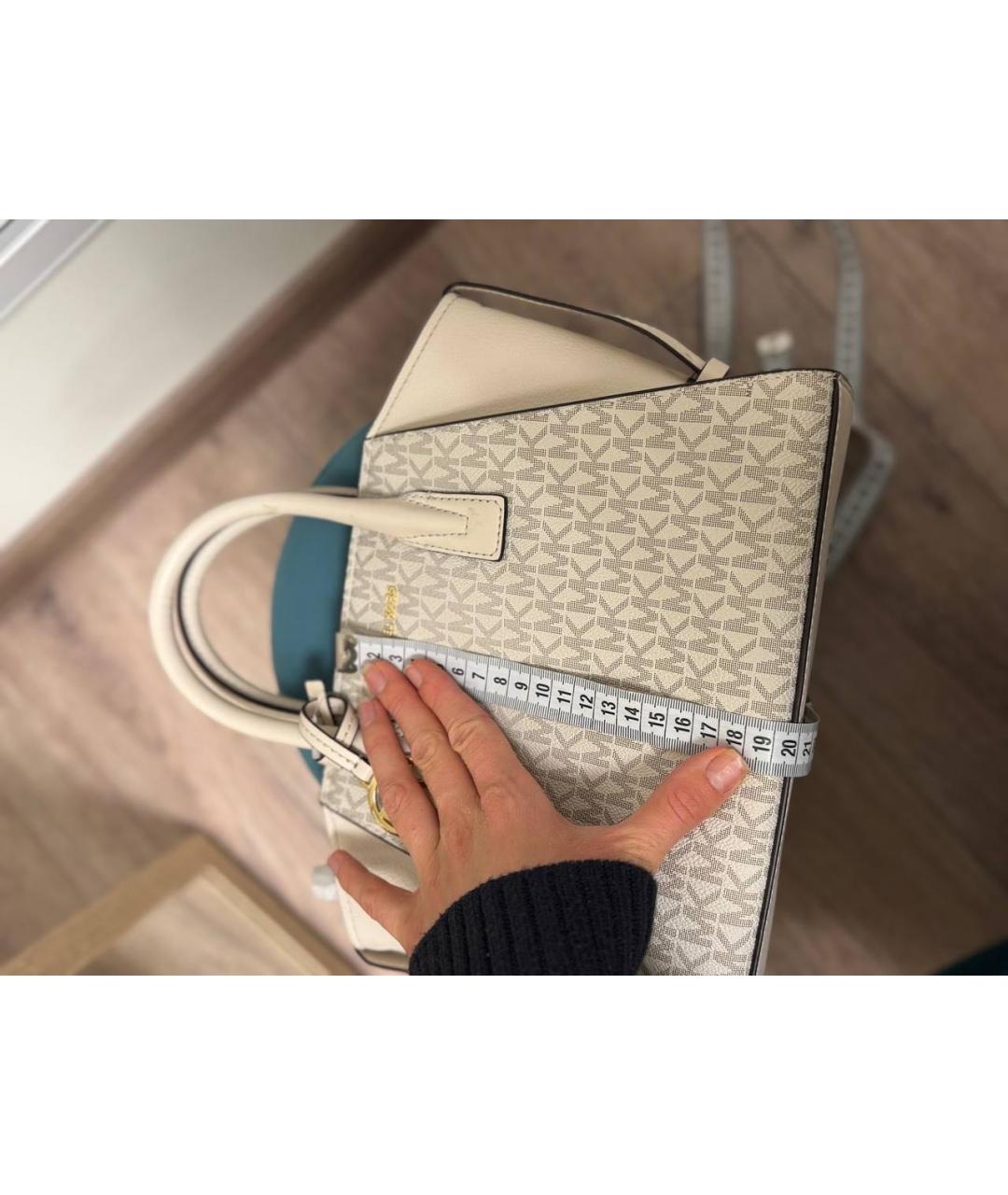 MICHAEL KORS Белая сумка с короткими ручками, фото 7