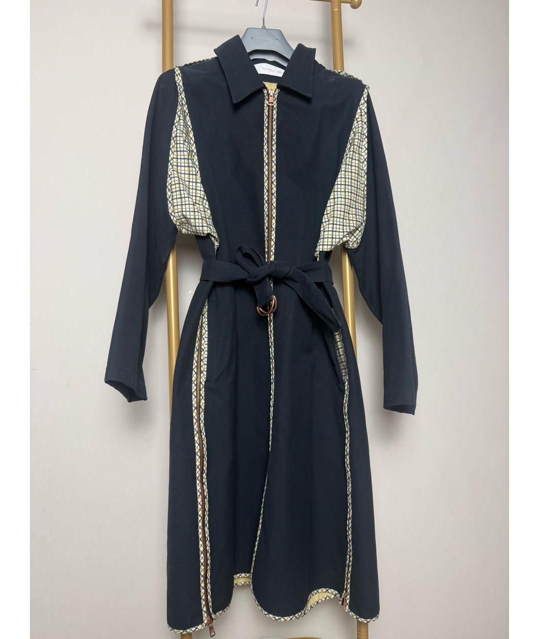 SEE BY CHLOE Черный тренч/плащ, фото 4