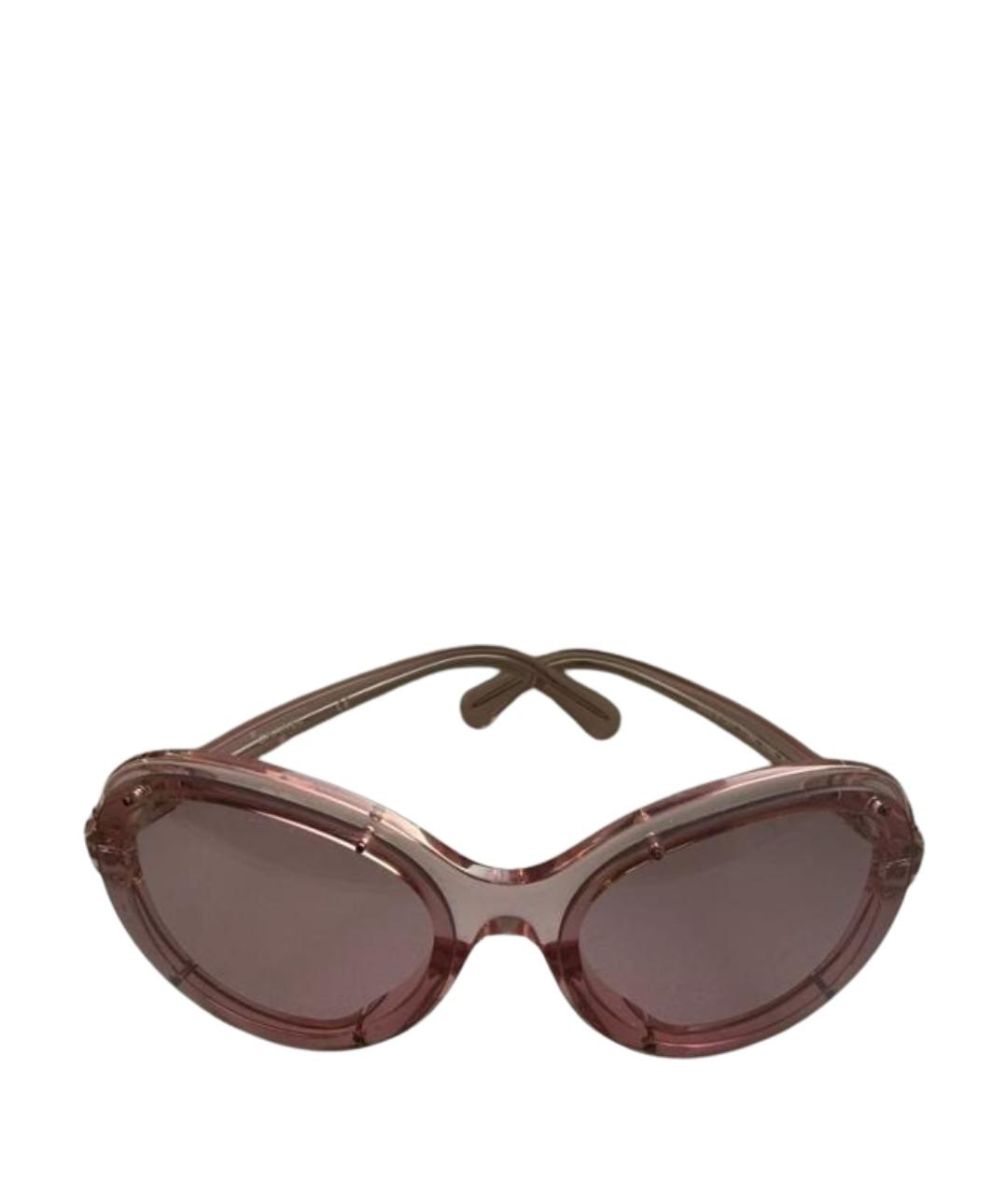 CHANEL Розовые пластиковые солнцезащитные очки, фото 1