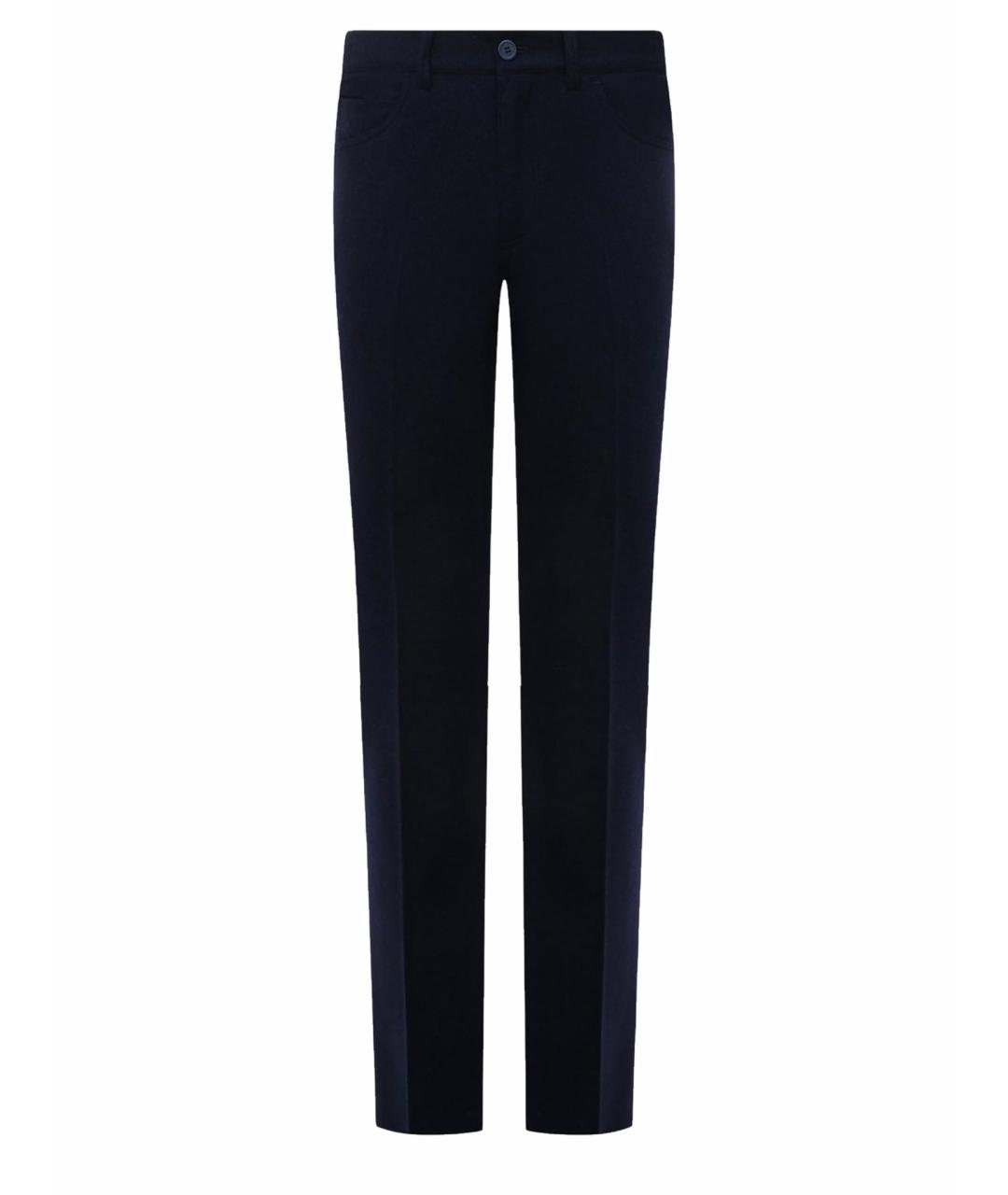 BILLIONAIRE Темно-синие шерстяные повседневные брюки, фото 1
