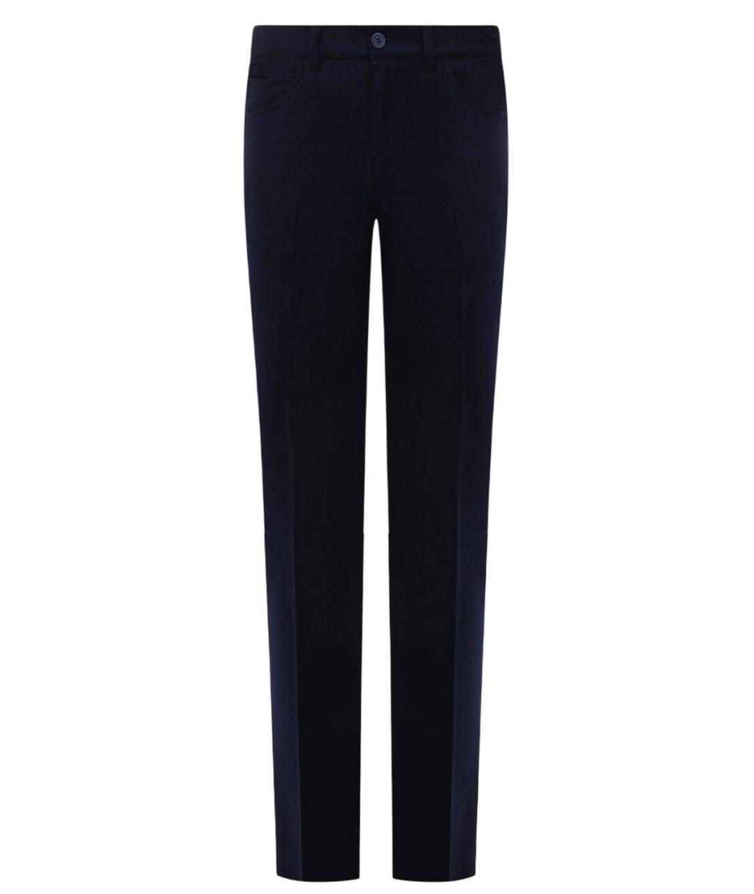 BILLIONAIRE Темно-синие шерстяные повседневные брюки, фото 1