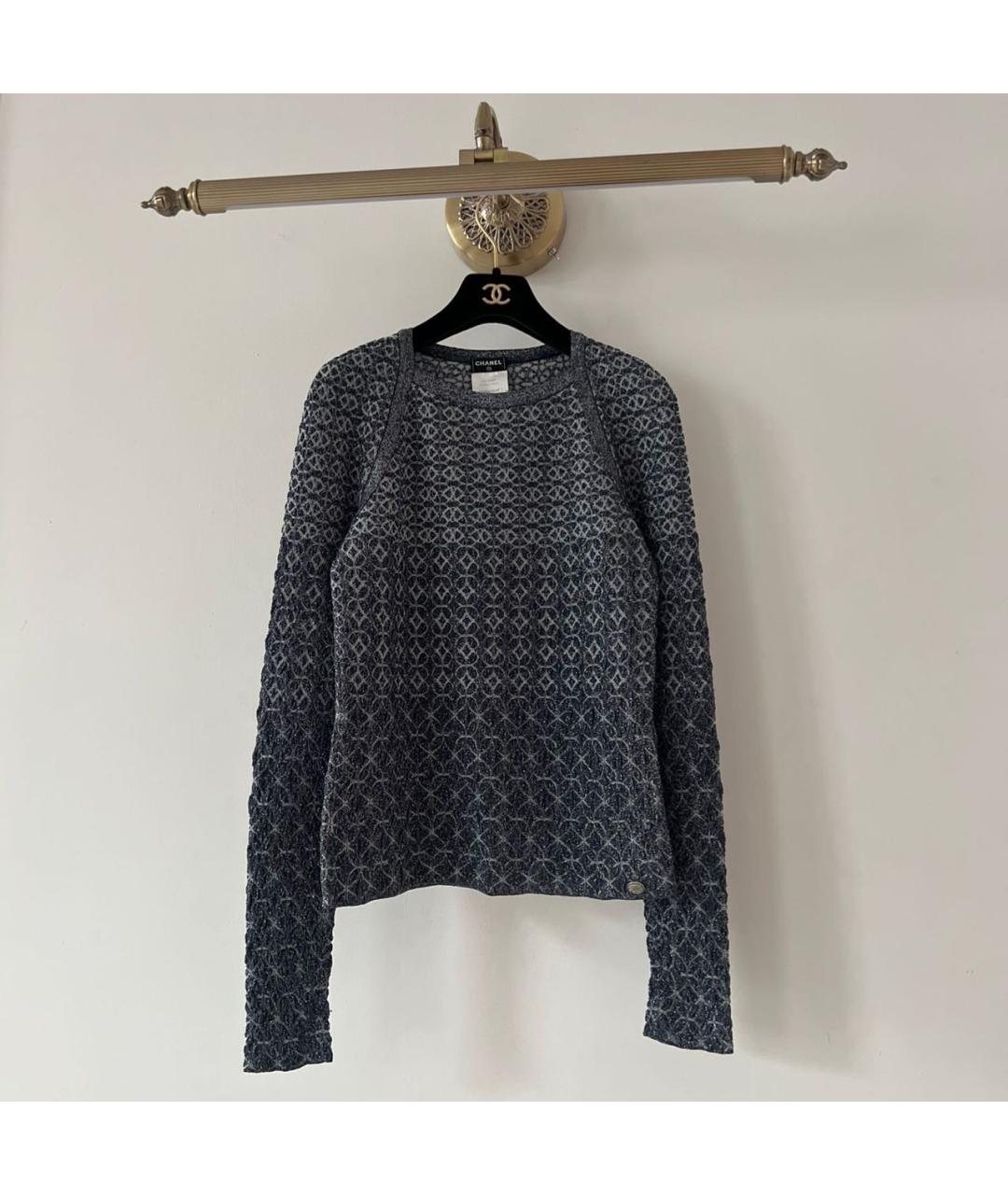 CHANEL Темно-синий джемпер / свитер, фото 7