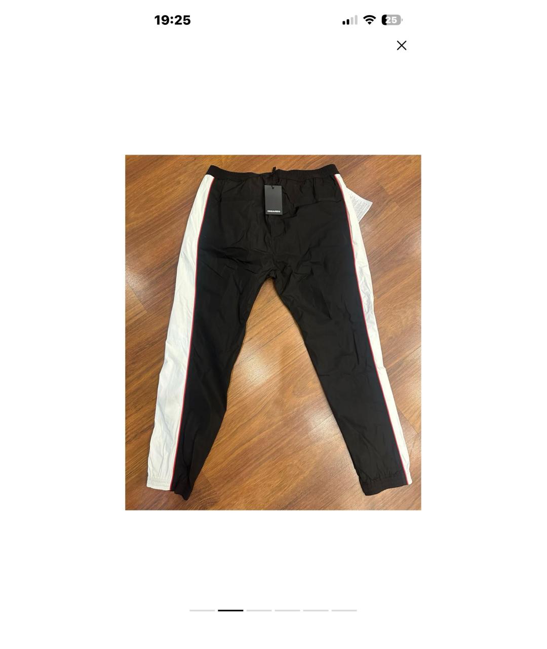 DSQUARED2 Черные повседневные брюки, фото 6