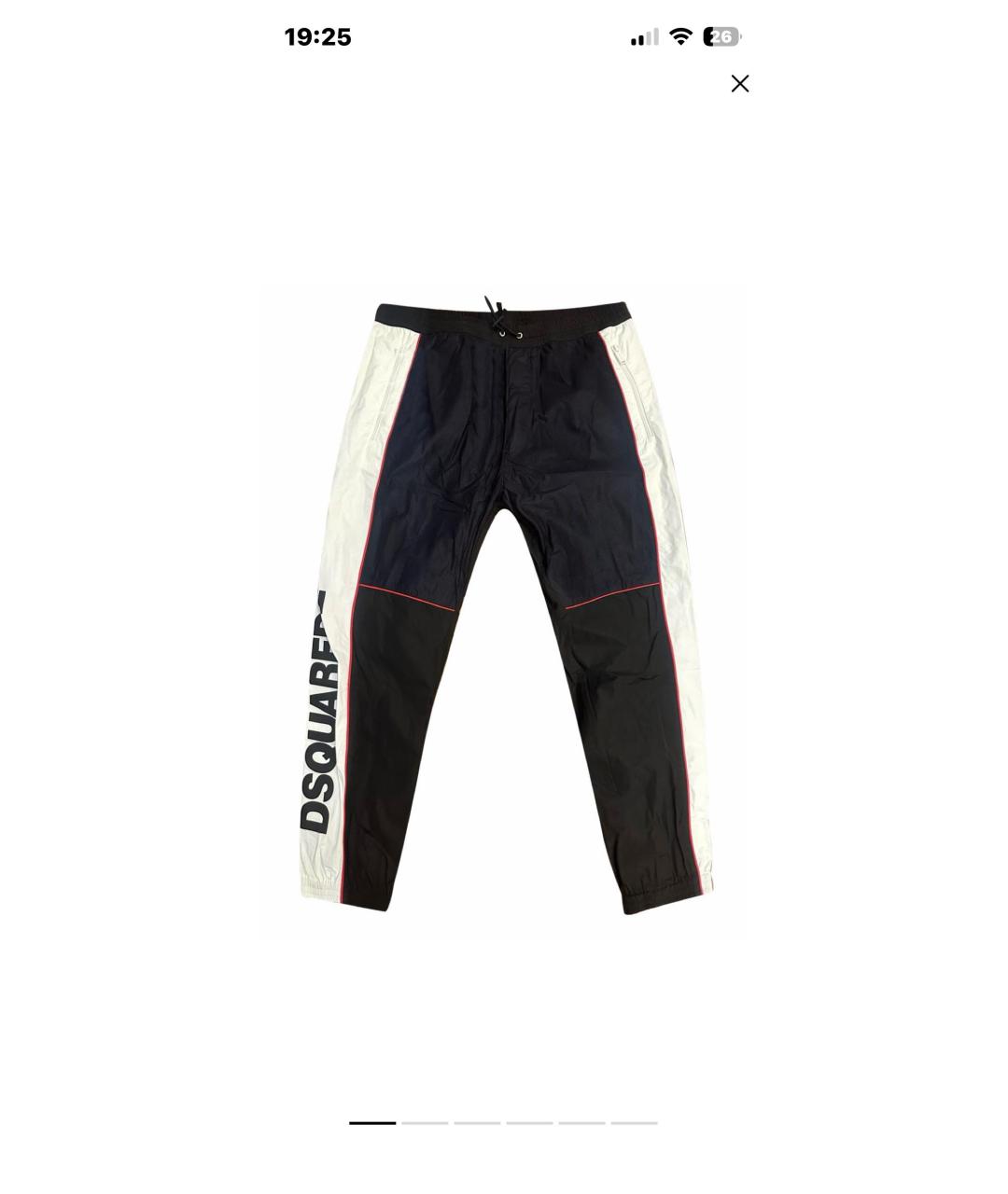 DSQUARED2 Черные повседневные брюки, фото 7