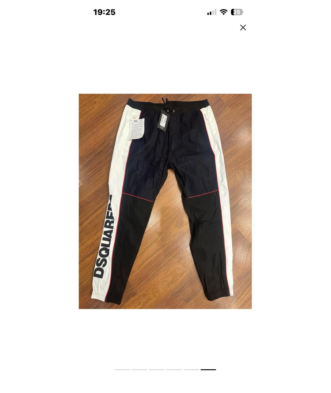 DSQUARED2 Черные повседневные брюки, фото 2