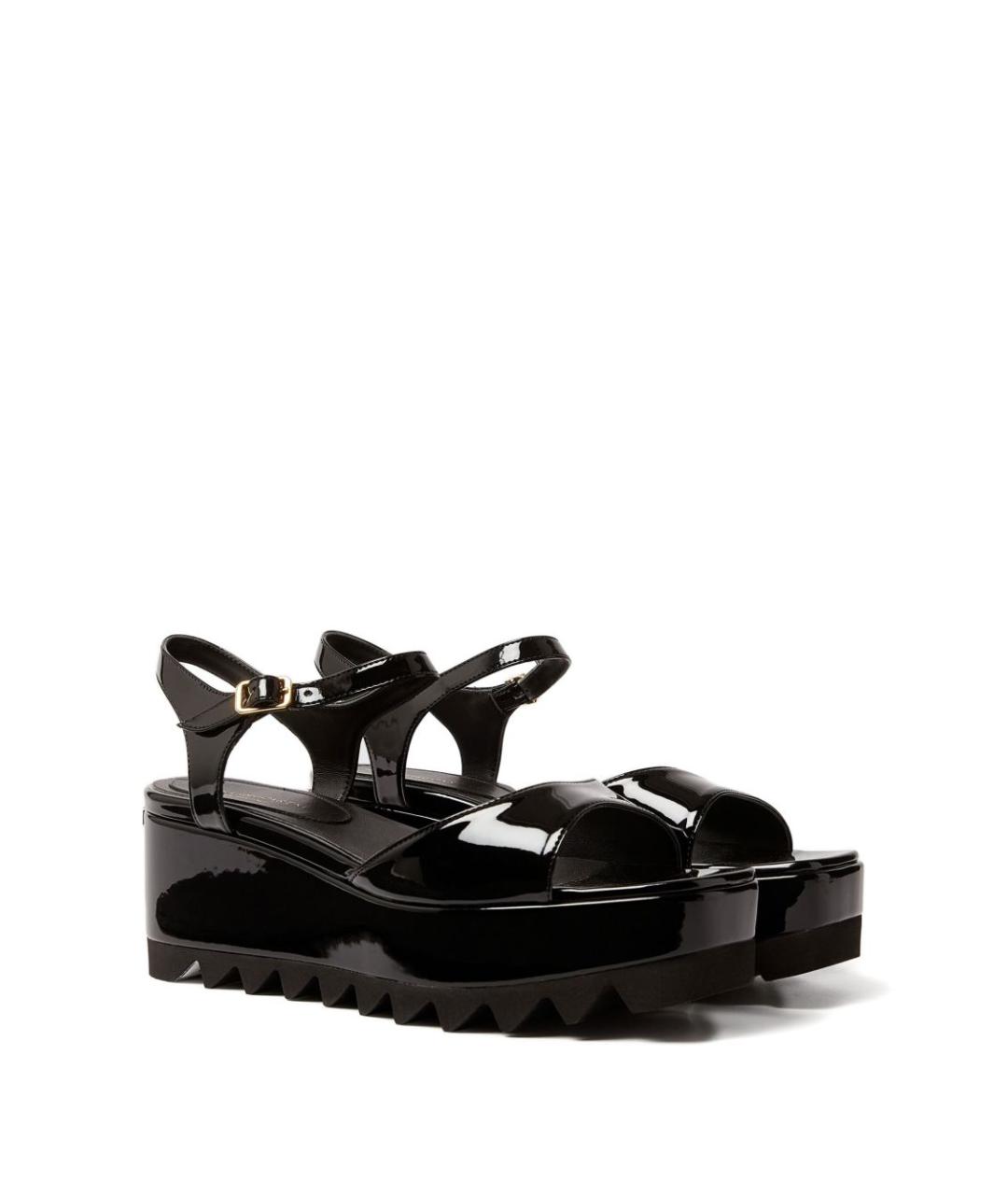 STELLA MCCARTNEY Черные босоножки из искусственной кожи, фото 3