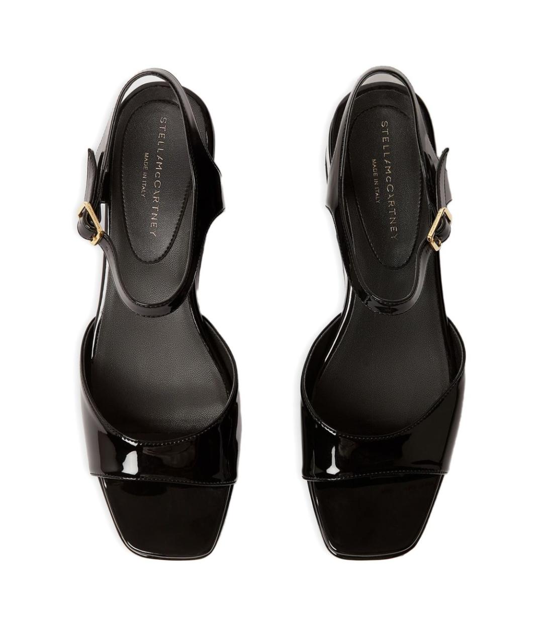 STELLA MCCARTNEY Черные босоножки из искусственной кожи, фото 2