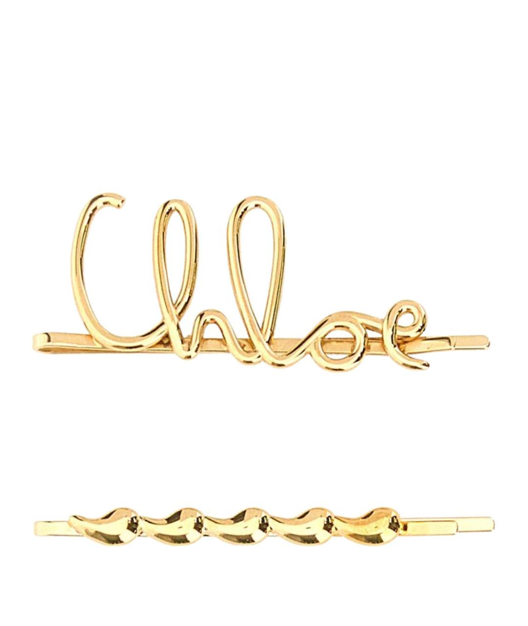 CHLOE Золотая заколка, фото 1