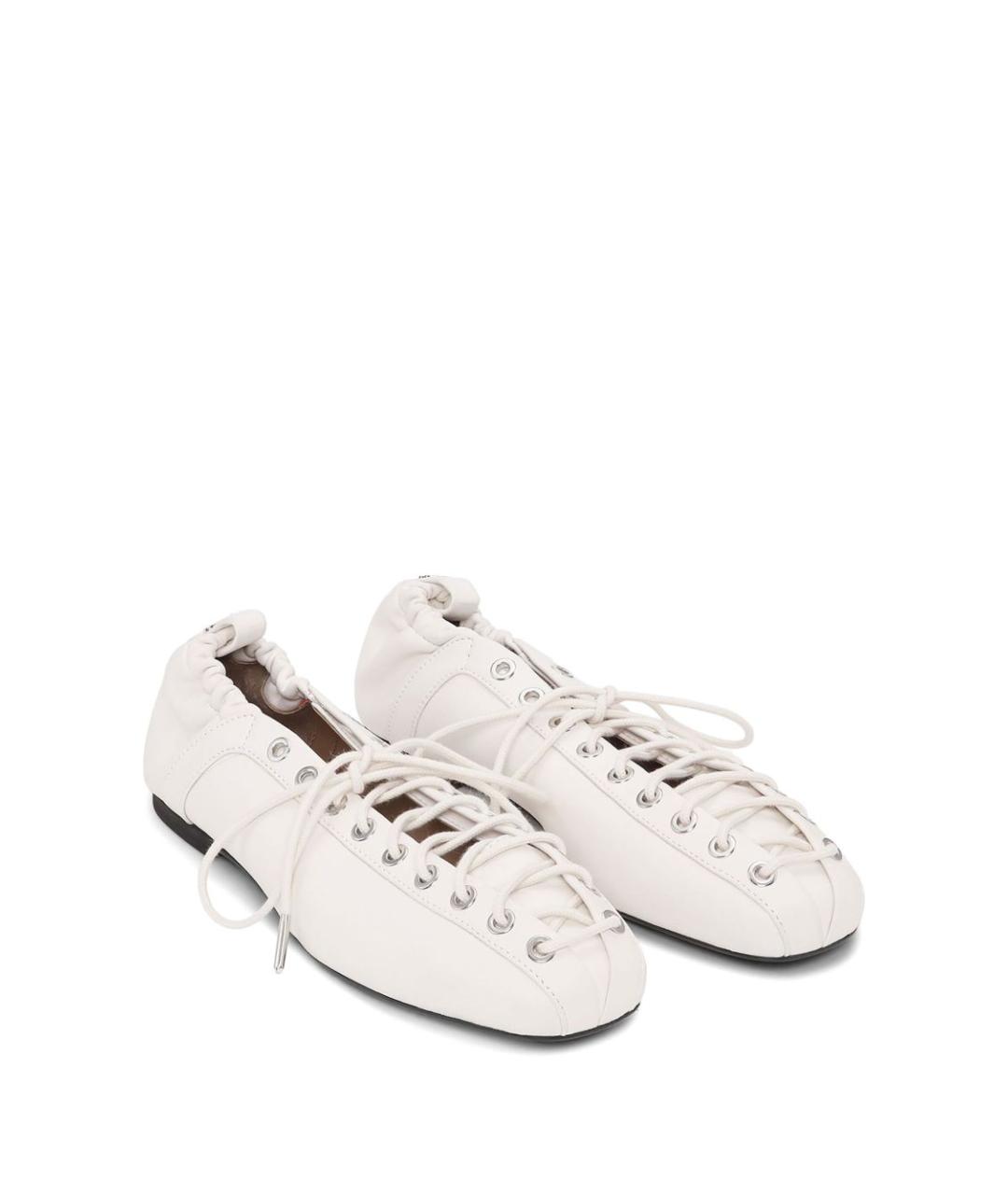 GANNI Белые кожаные ботинки, фото 3