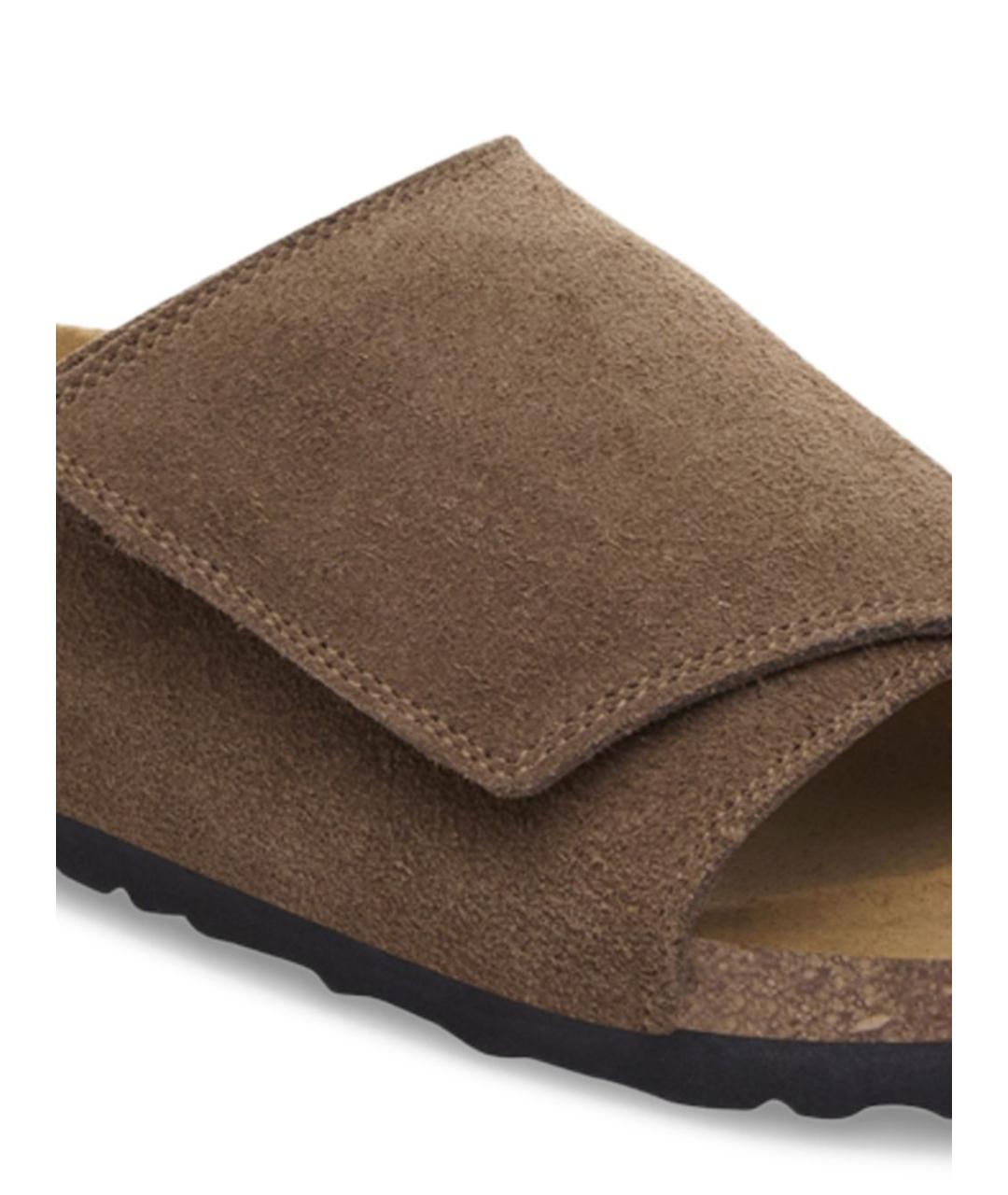 BIRKENSTOCK Коричневые кожаные сандалии, фото 2