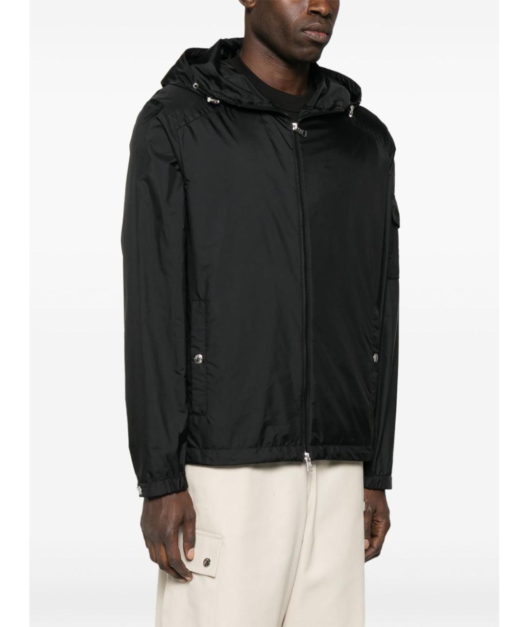 MONCLER Черная полиамидовая куртка, фото 4