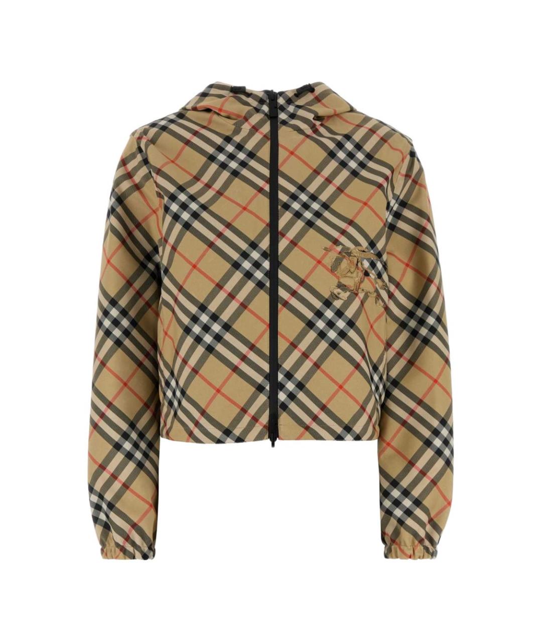 BURBERRY Бежевая полиэстеровая куртка, фото 1