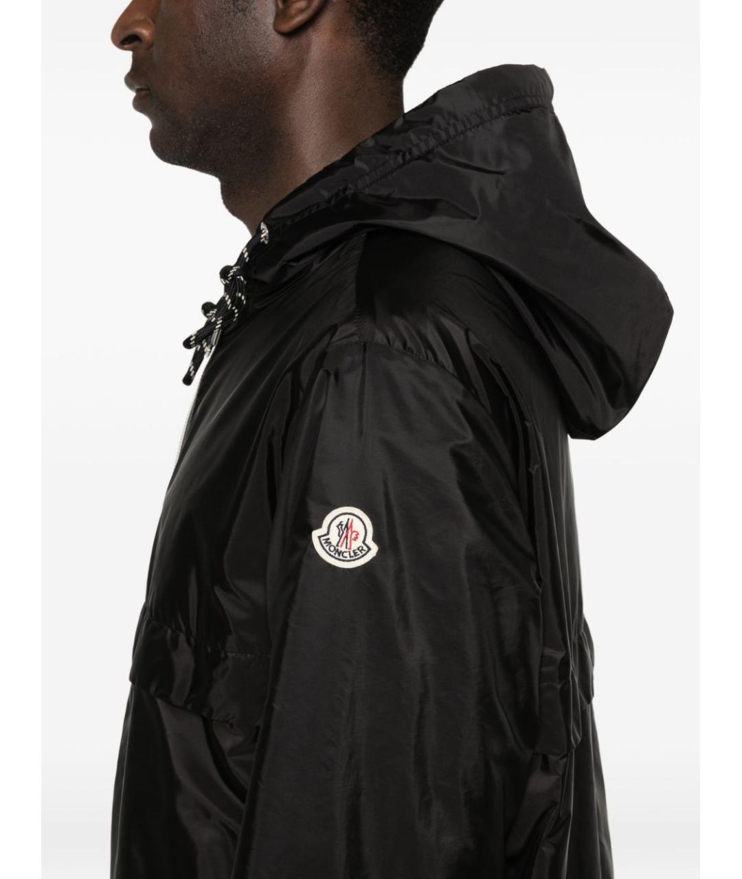 MONCLER Черная полиамидовая куртка, фото 2