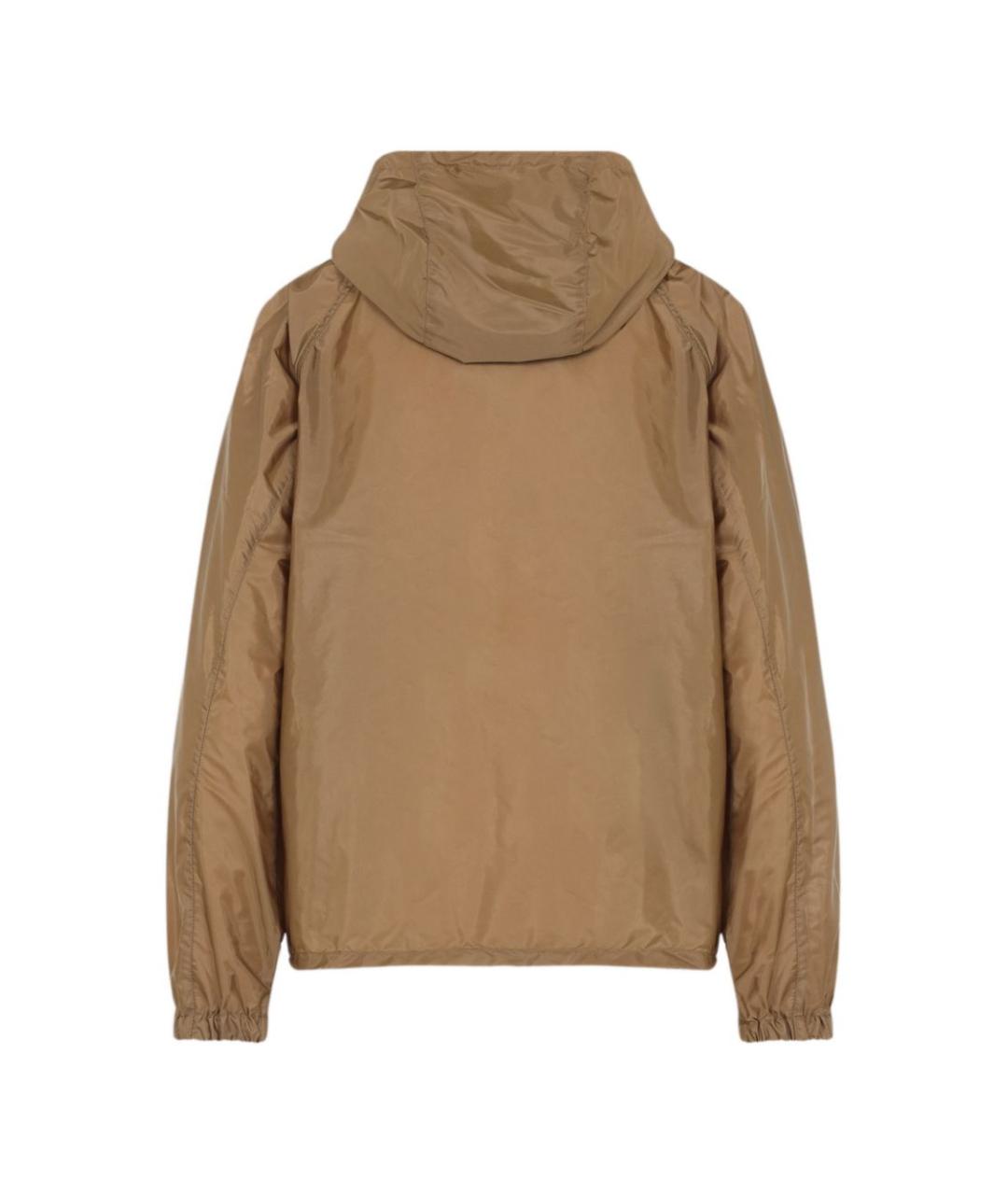 MONCLER Коричневая полиамидовая куртка, фото 4