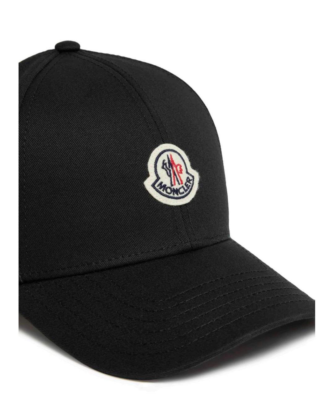MONCLER Черная хлопковая кепка/бейсболка, фото 2