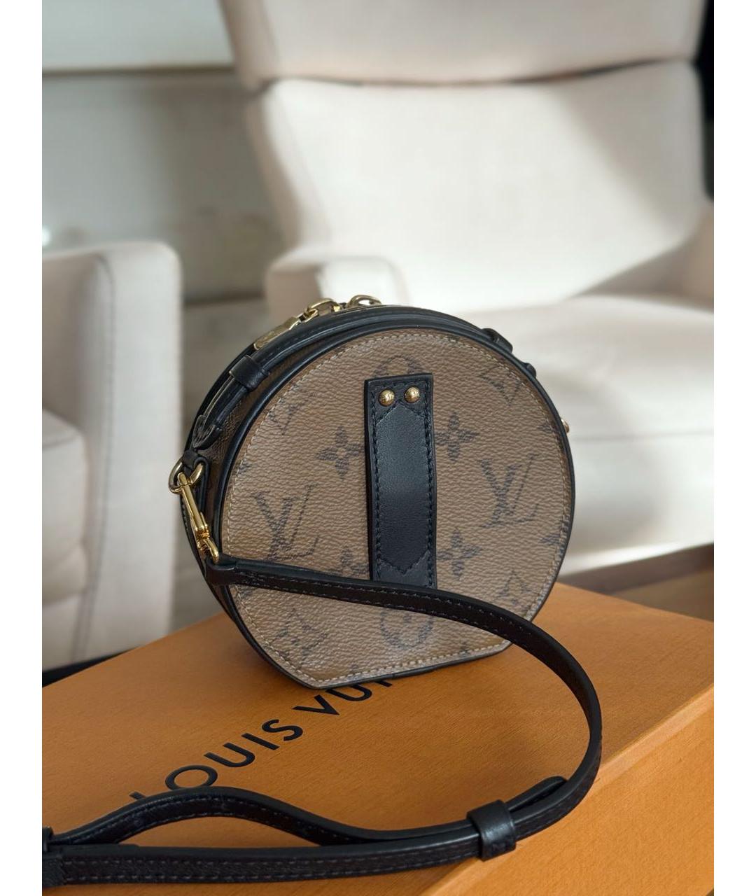 LOUIS VUITTON Коричневая сумка с короткими ручками, фото 4