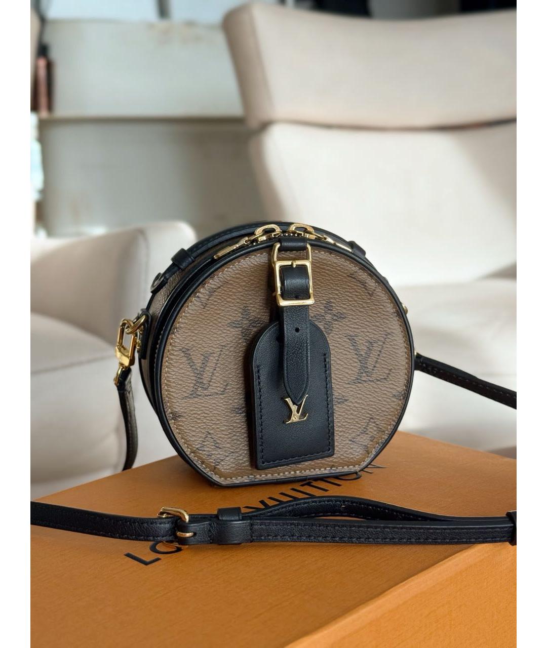 LOUIS VUITTON Коричневая сумка с короткими ручками, фото 3