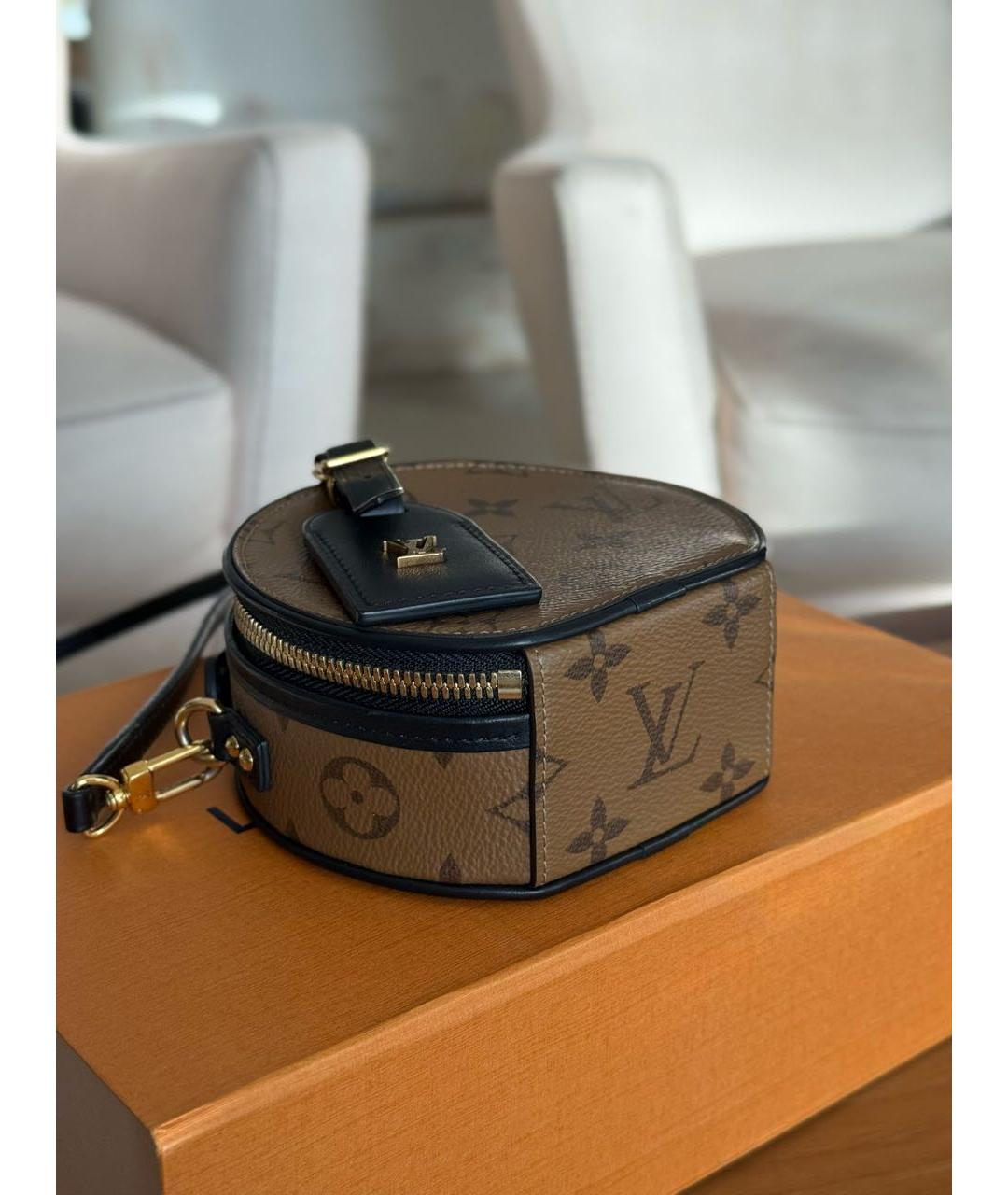 LOUIS VUITTON Коричневая сумка с короткими ручками, фото 7