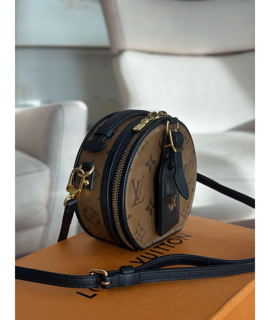 LOUIS VUITTON Коричневая сумка с короткими ручками, фото 5