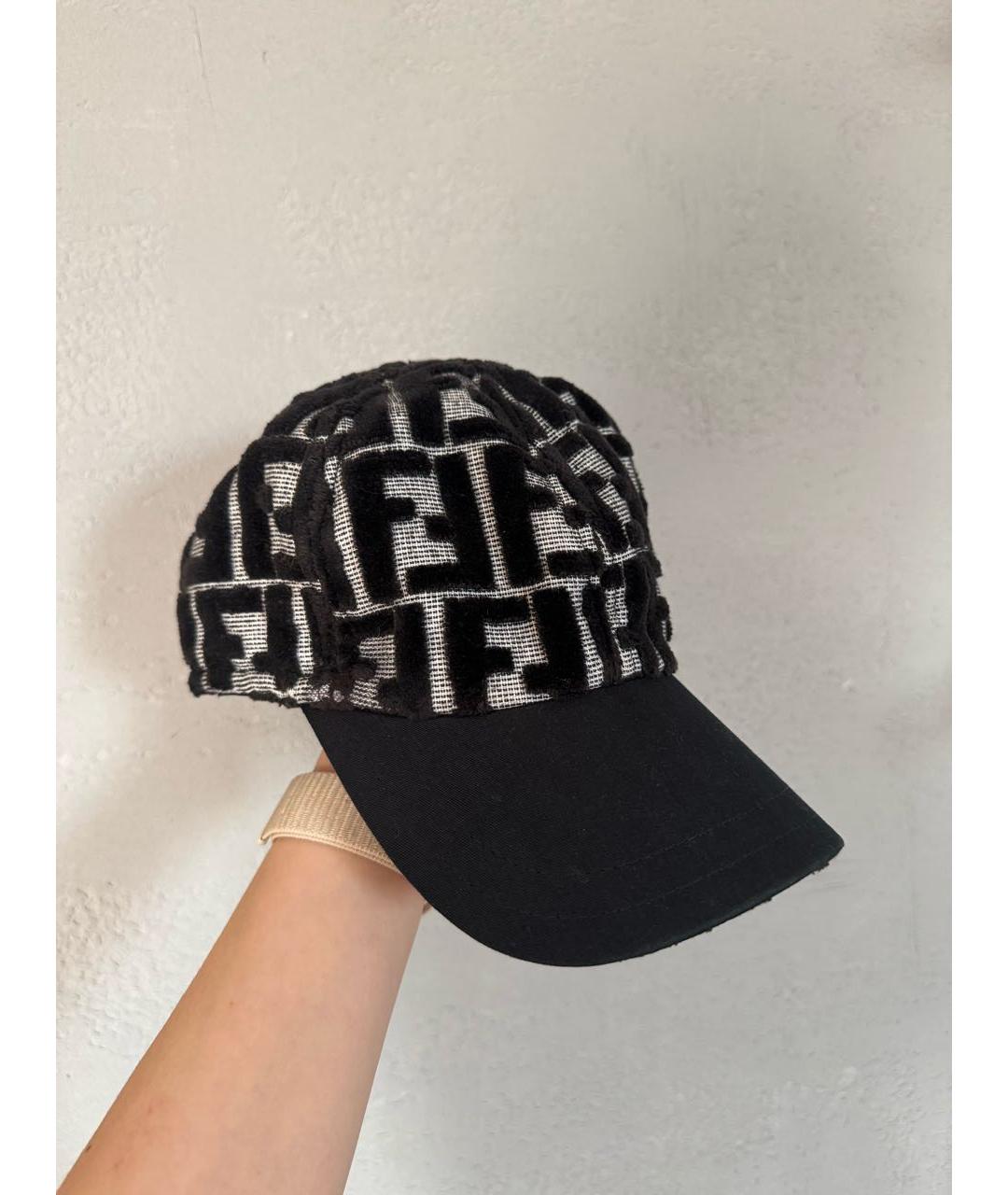FENDI Черная кепка, фото 2
