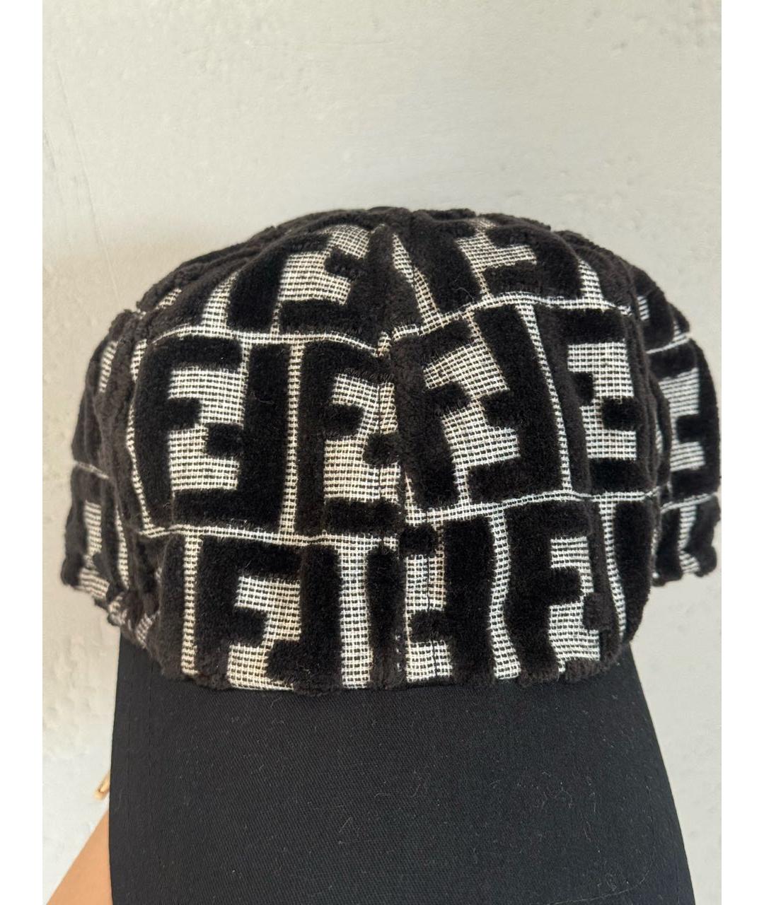 FENDI Черная кепка, фото 3