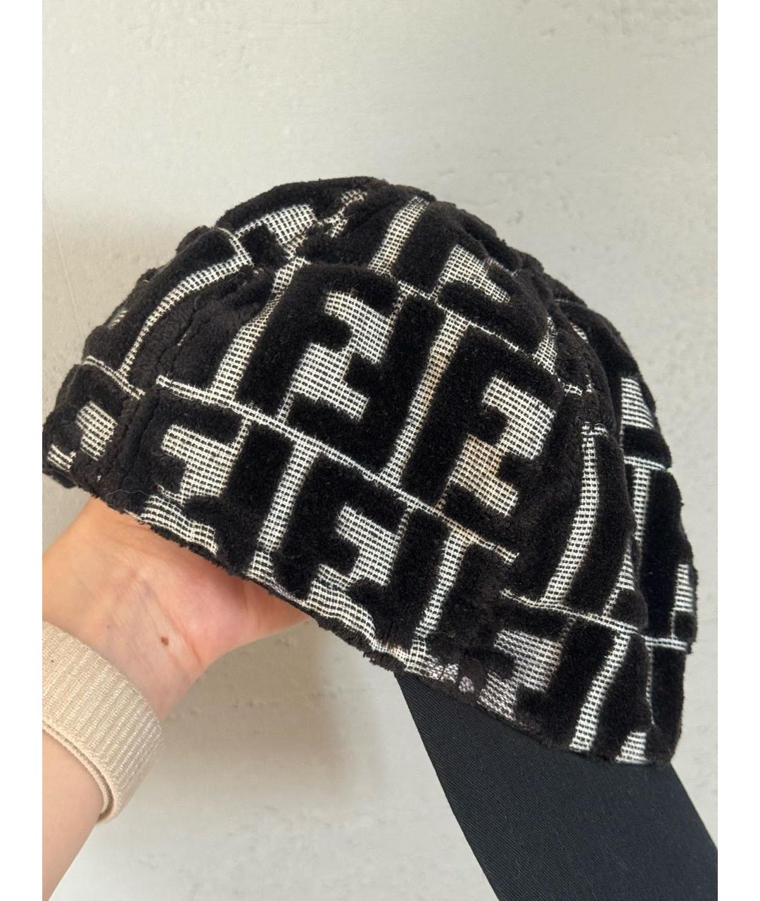 FENDI Черная кепка, фото 5