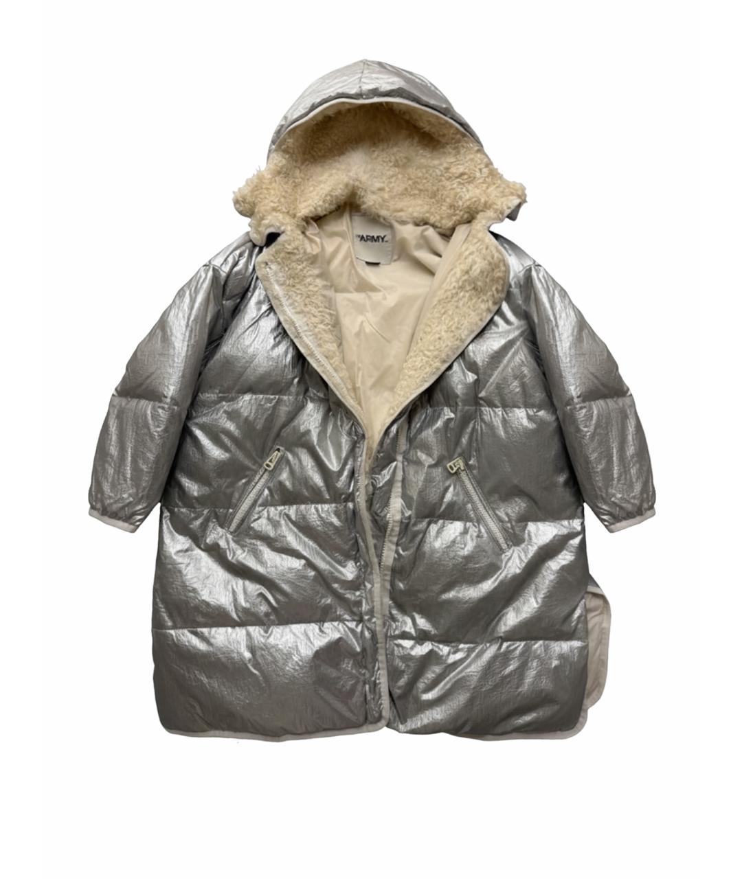 ARMY YVES SALOMON Серебрянный пуховик, фото 1