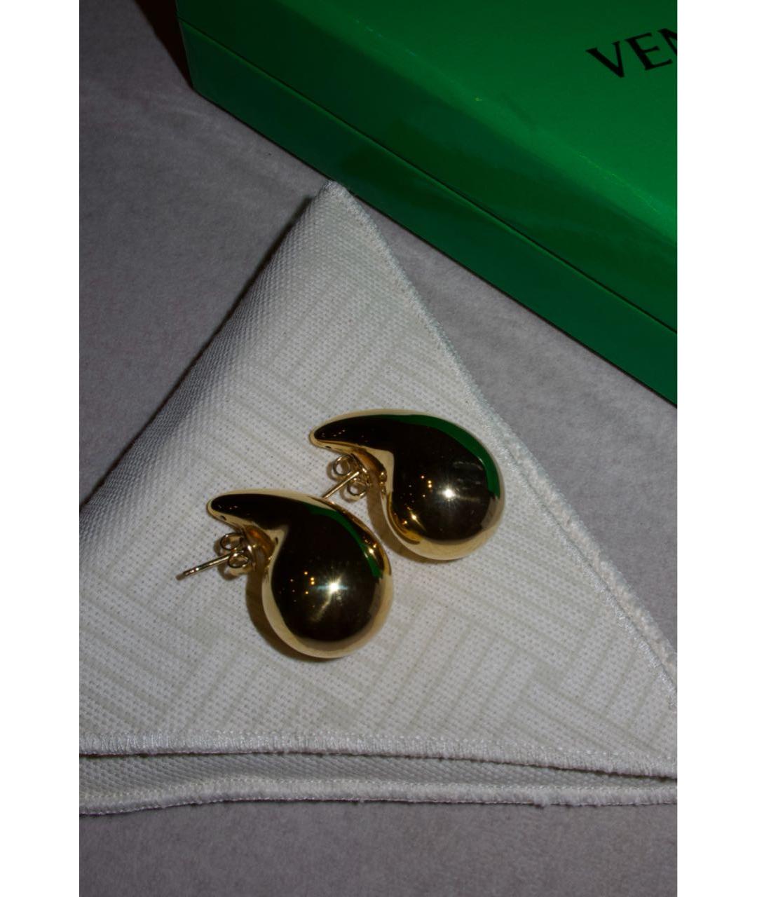 BOTTEGA VENETA Золотые серебряные серьги, фото 7