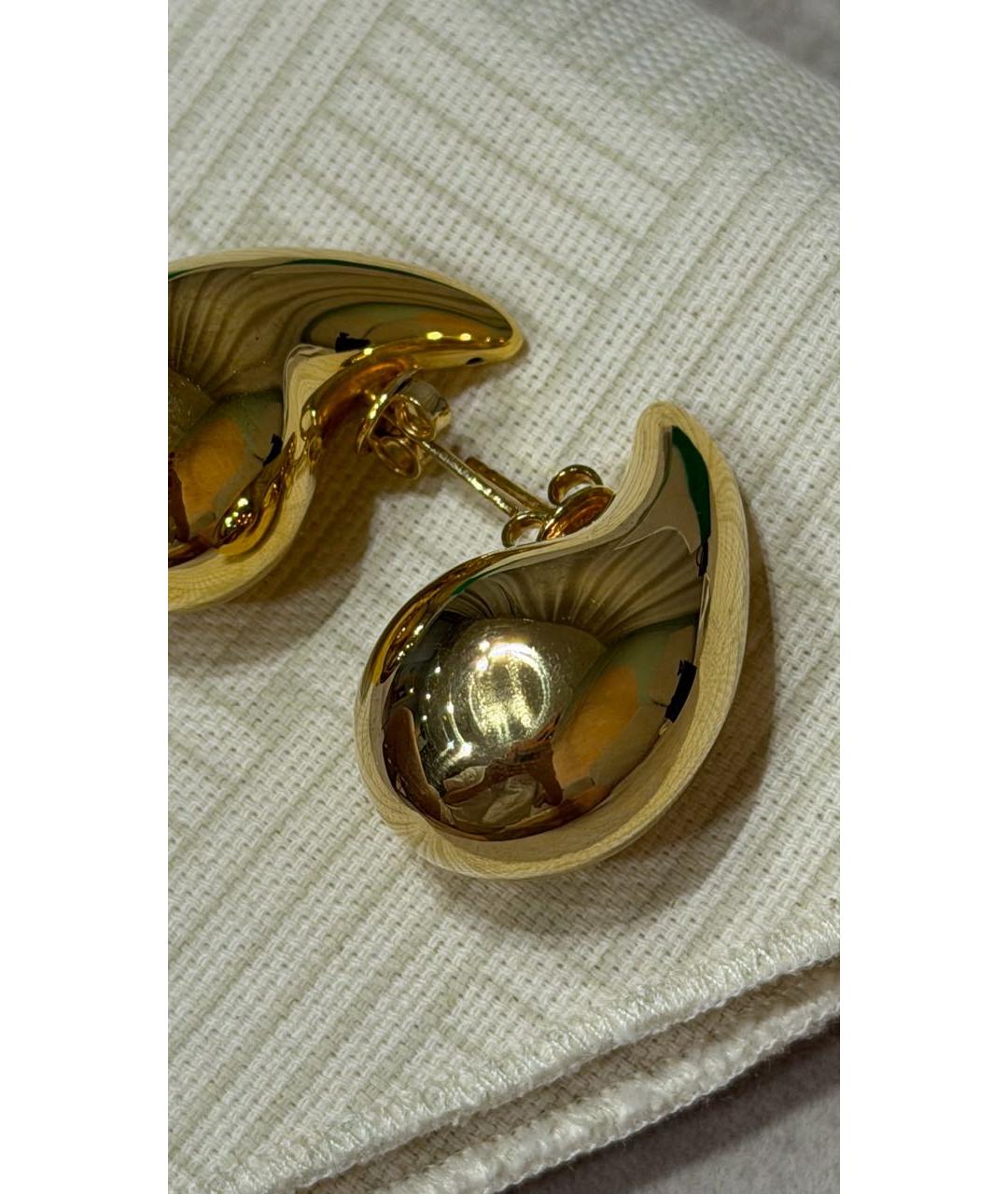 BOTTEGA VENETA Золотые серебряные серьги, фото 3