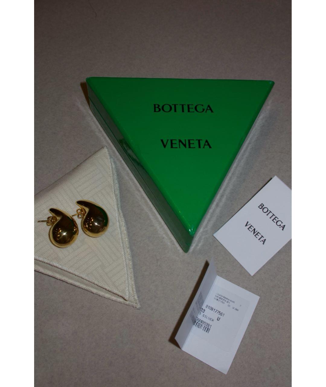 BOTTEGA VENETA Золотые серебряные серьги, фото 5