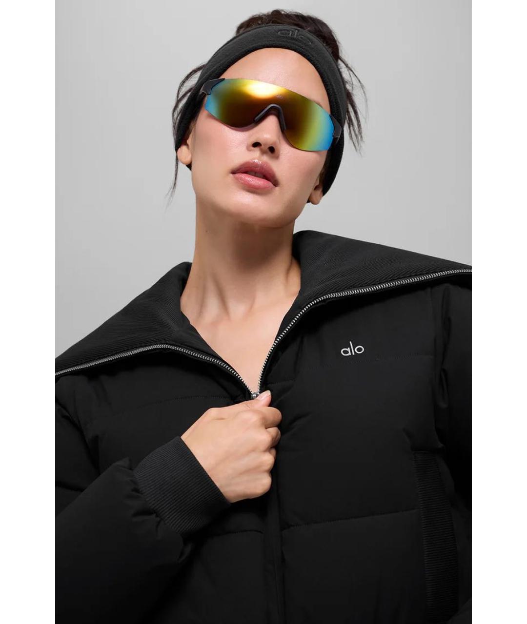 ALO YOGA Черный полиэстеровый пуховик, фото 4