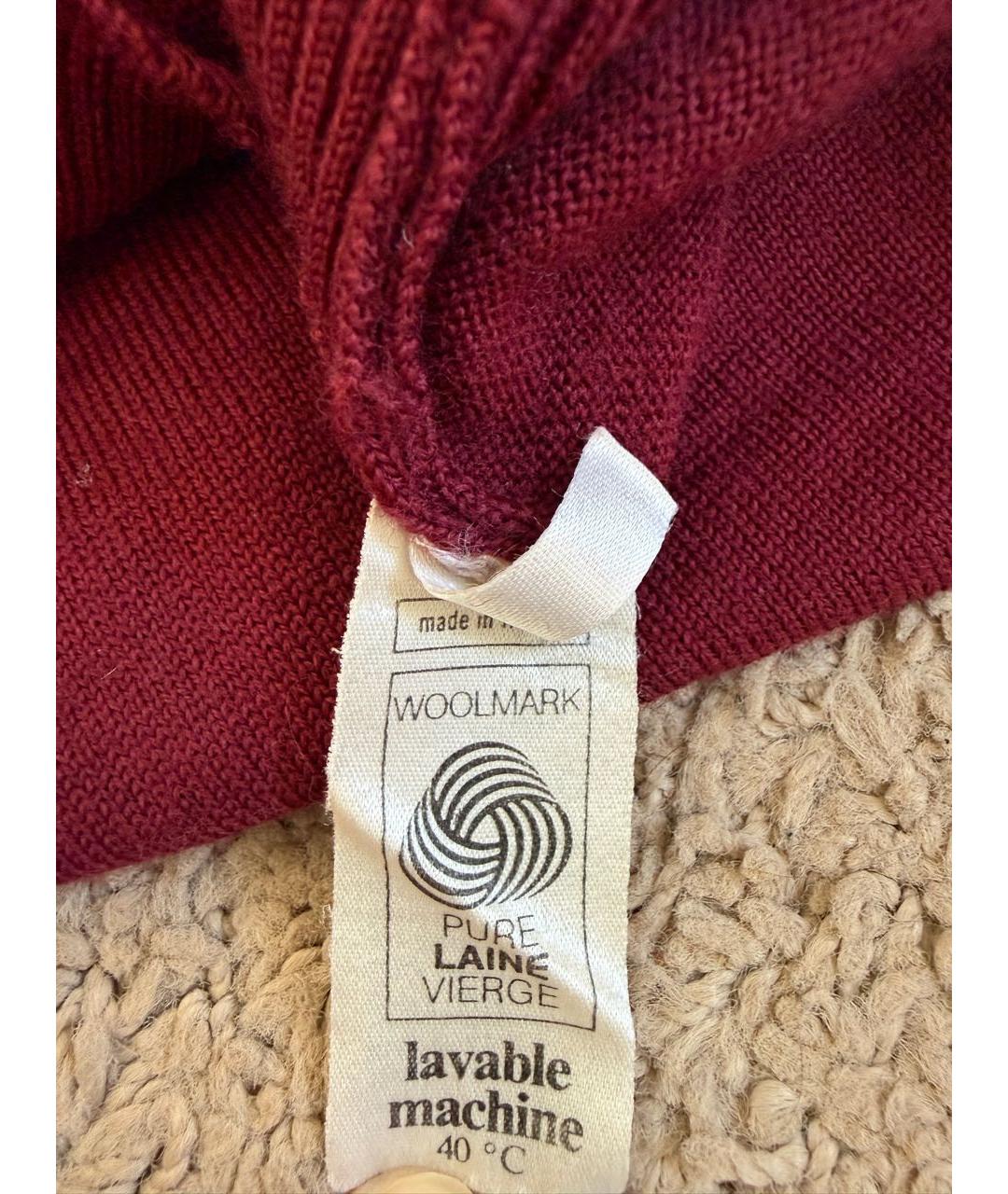 CHRISTIAN DIOR Бордовая шерстяная жилетка, фото 5